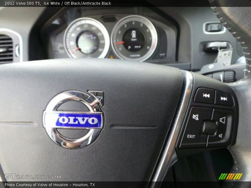 Ice White / Off Black/Anthracite Black 2012 Volvo S60 T5