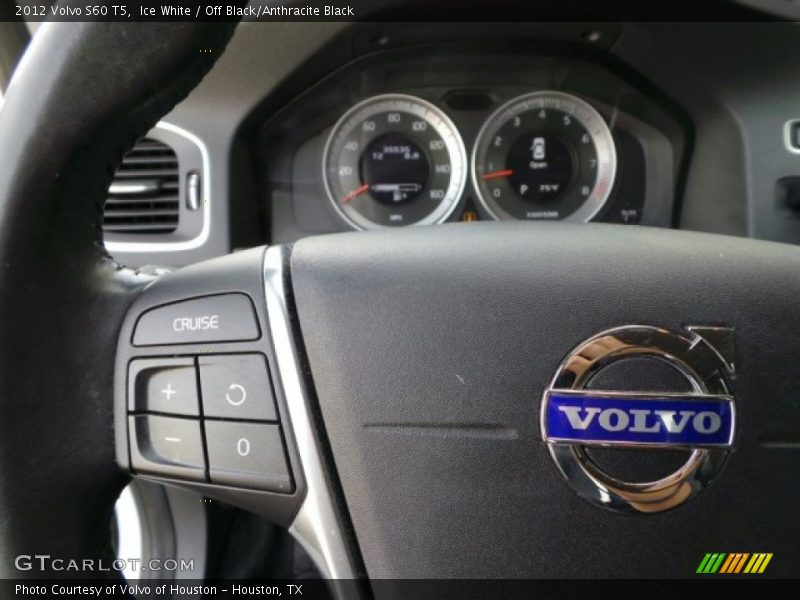 Ice White / Off Black/Anthracite Black 2012 Volvo S60 T5