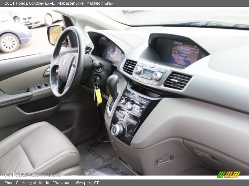 Alabaster Silver Metallic / Gray 2011 Honda Odyssey EX-L
