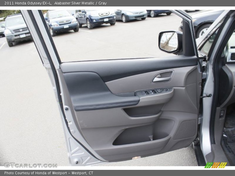 Alabaster Silver Metallic / Gray 2011 Honda Odyssey EX-L