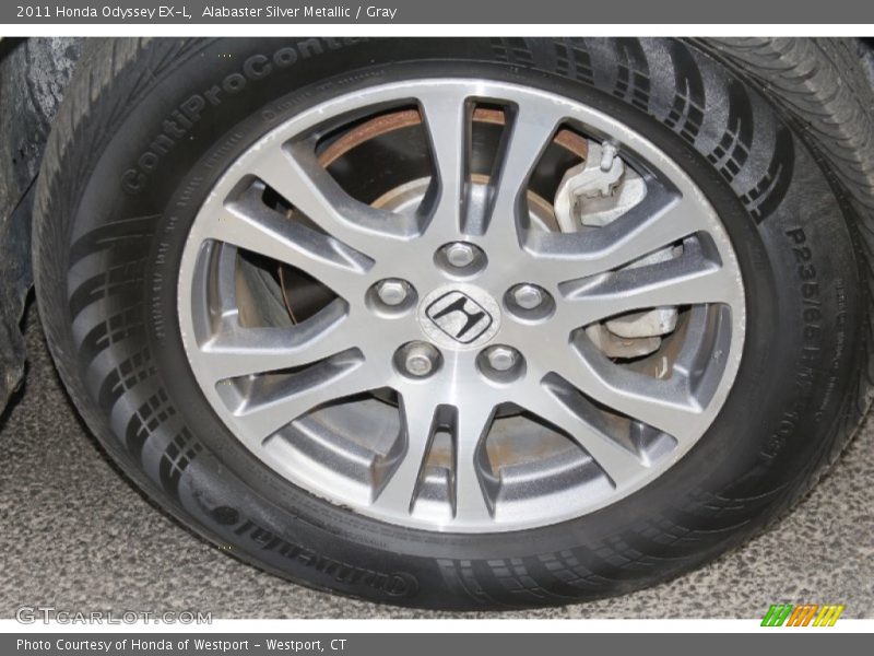 Alabaster Silver Metallic / Gray 2011 Honda Odyssey EX-L