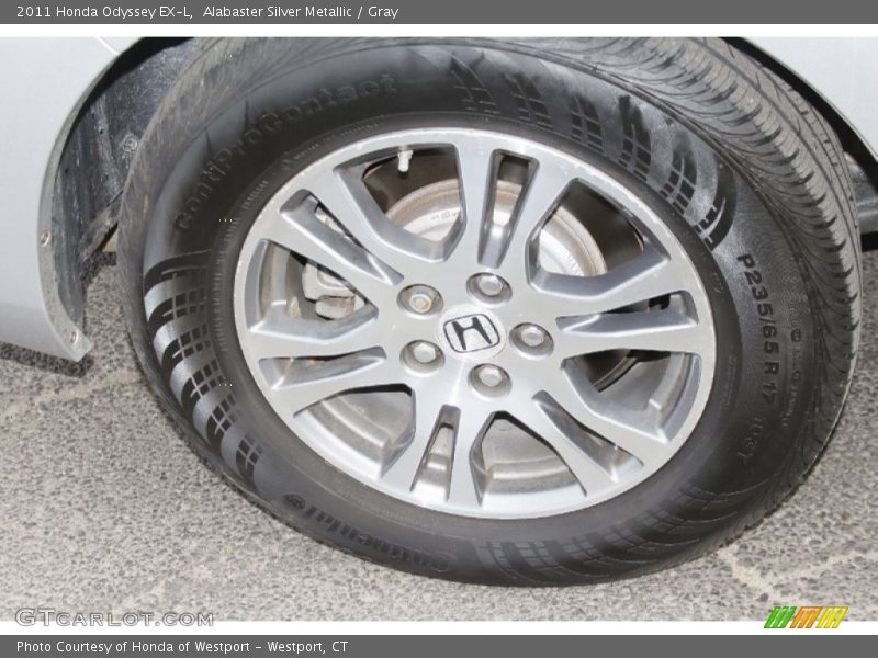 Alabaster Silver Metallic / Gray 2011 Honda Odyssey EX-L