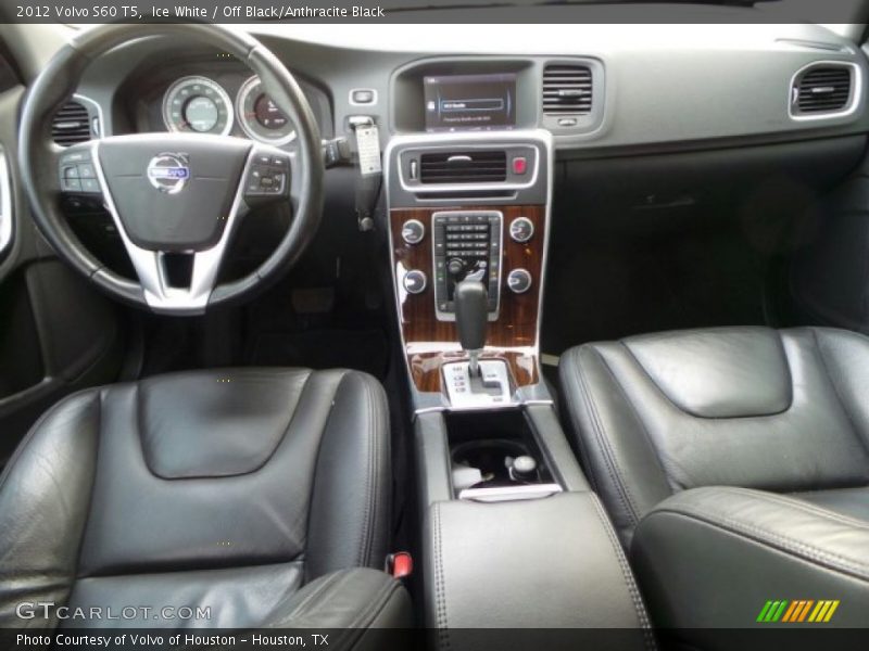 Ice White / Off Black/Anthracite Black 2012 Volvo S60 T5