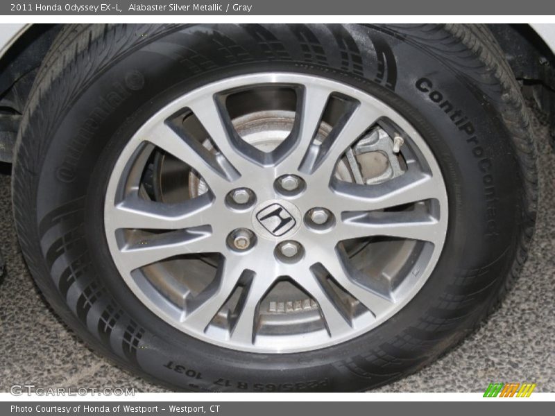 Alabaster Silver Metallic / Gray 2011 Honda Odyssey EX-L