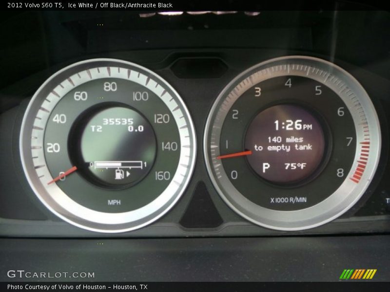 Ice White / Off Black/Anthracite Black 2012 Volvo S60 T5