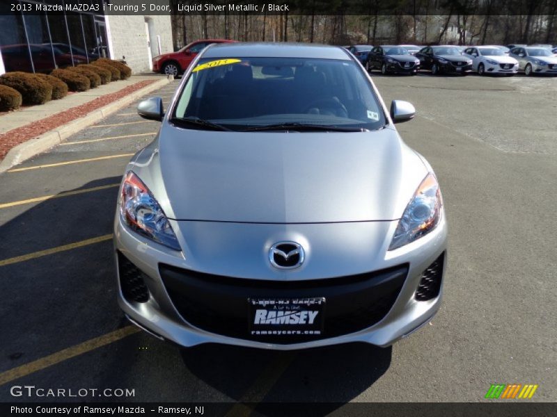 Liquid Silver Metallic / Black 2013 Mazda MAZDA3 i Touring 5 Door