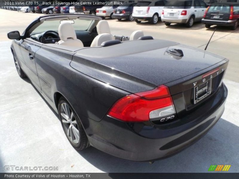 Black / Soverign Hide Calcite Leather/Off Black 2011 Volvo C70 T5