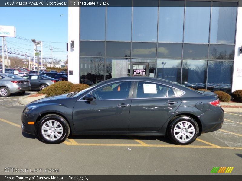 Polished Slate / Black 2013 Mazda MAZDA6 i Sport Sedan