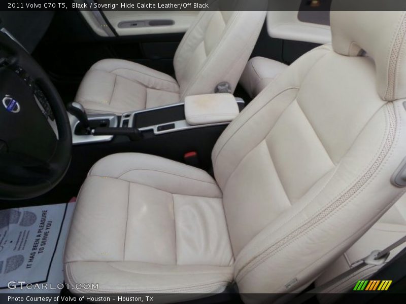 Black / Soverign Hide Calcite Leather/Off Black 2011 Volvo C70 T5