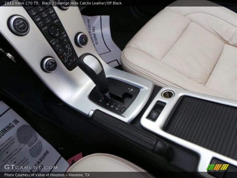Black / Soverign Hide Calcite Leather/Off Black 2011 Volvo C70 T5