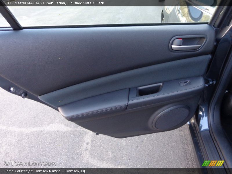 Polished Slate / Black 2013 Mazda MAZDA6 i Sport Sedan