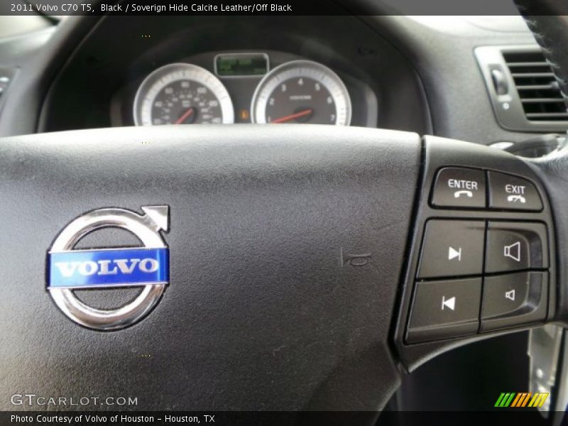 Black / Soverign Hide Calcite Leather/Off Black 2011 Volvo C70 T5