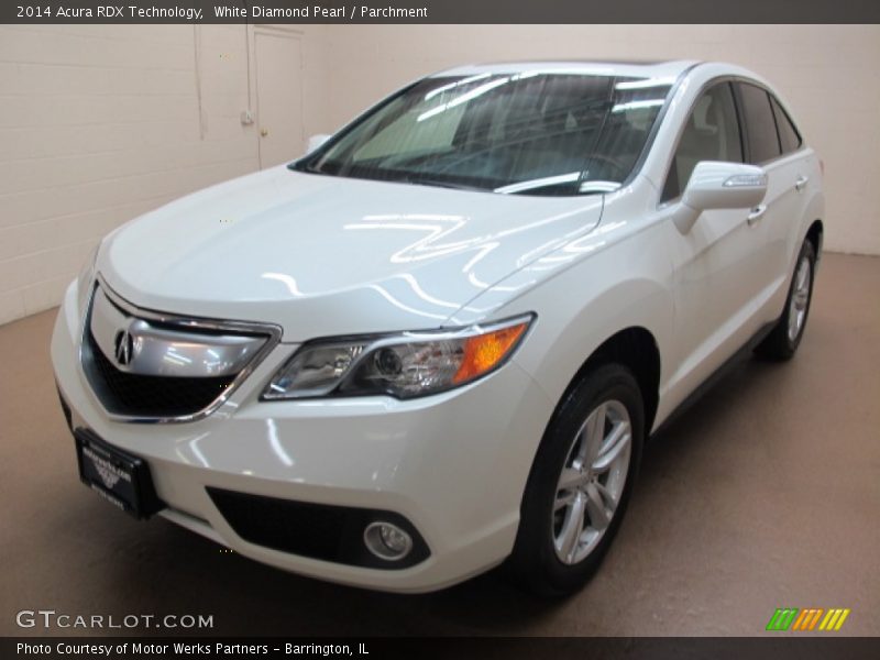 White Diamond Pearl / Parchment 2014 Acura RDX Technology