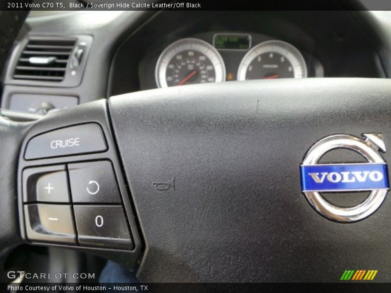 Black / Soverign Hide Calcite Leather/Off Black 2011 Volvo C70 T5