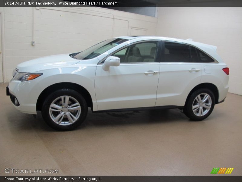 White Diamond Pearl / Parchment 2014 Acura RDX Technology