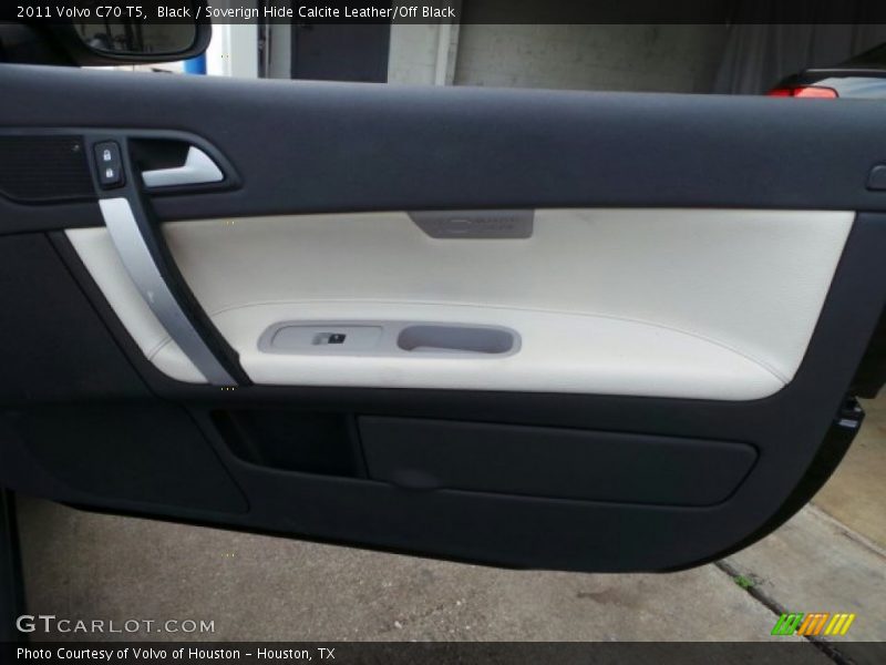 Black / Soverign Hide Calcite Leather/Off Black 2011 Volvo C70 T5