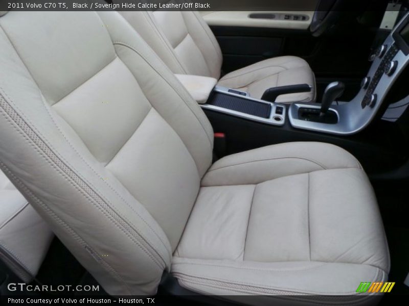 Black / Soverign Hide Calcite Leather/Off Black 2011 Volvo C70 T5