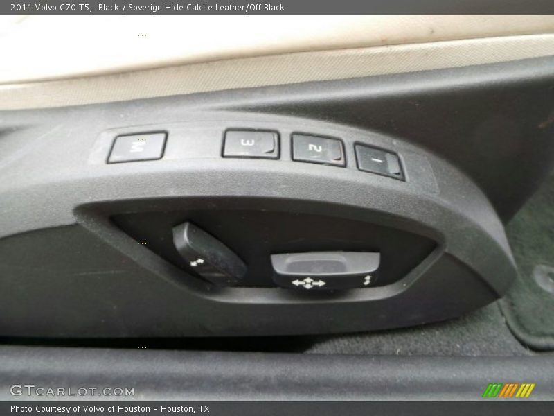 Black / Soverign Hide Calcite Leather/Off Black 2011 Volvo C70 T5