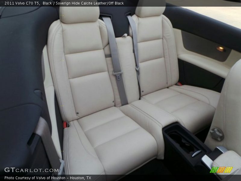 Black / Soverign Hide Calcite Leather/Off Black 2011 Volvo C70 T5