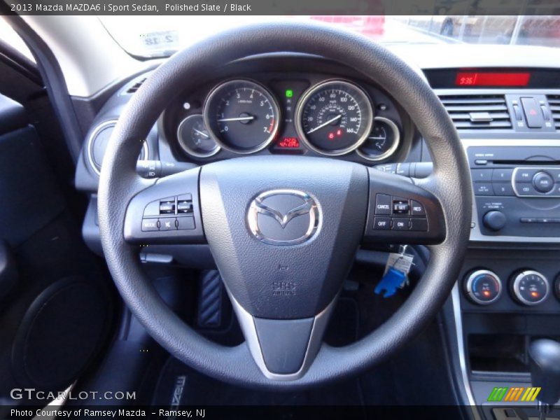 Polished Slate / Black 2013 Mazda MAZDA6 i Sport Sedan