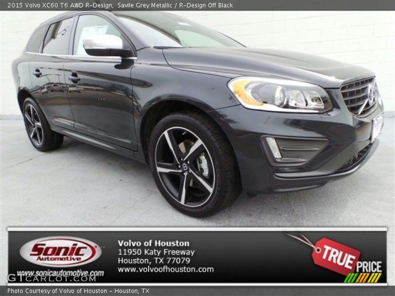 Savile Grey Metallic / R-Design Off Black 2015 Volvo XC60 T6 AWD R-Design