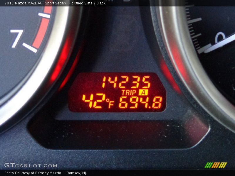 Polished Slate / Black 2013 Mazda MAZDA6 i Sport Sedan