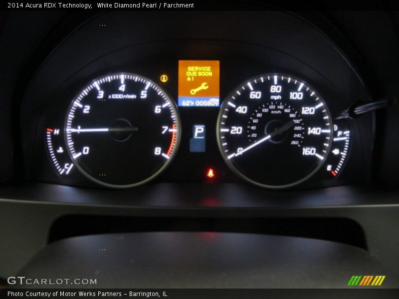 White Diamond Pearl / Parchment 2014 Acura RDX Technology