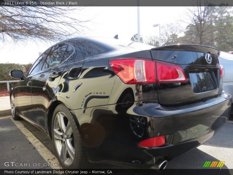Obsidian Black / Black 2011 Lexus IS 350