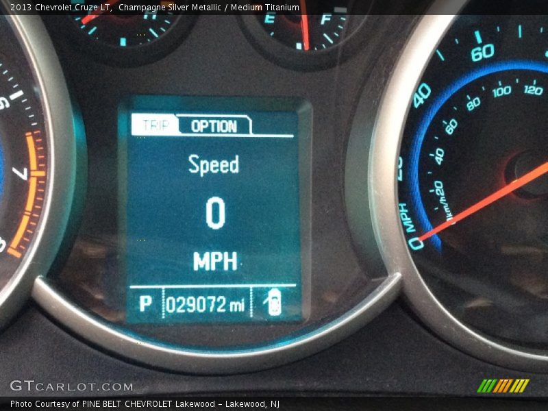 Champagne Silver Metallic / Medium Titanium 2013 Chevrolet Cruze LT