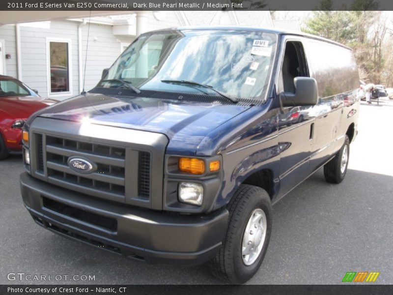 Dark Blue Pearl Metallic / Medium Flint 2011 Ford E Series Van E250 Commercial
