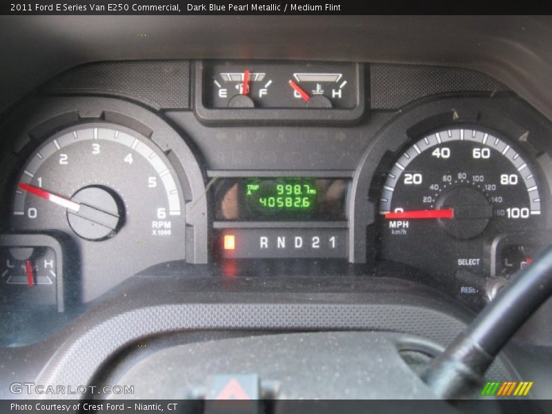 Dark Blue Pearl Metallic / Medium Flint 2011 Ford E Series Van E250 Commercial