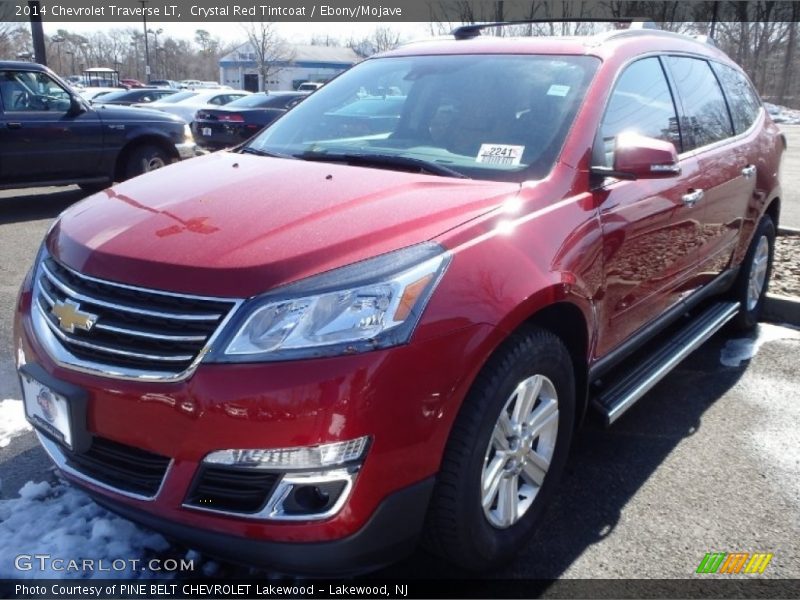 Crystal Red Tintcoat / Ebony/Mojave 2014 Chevrolet Traverse LT