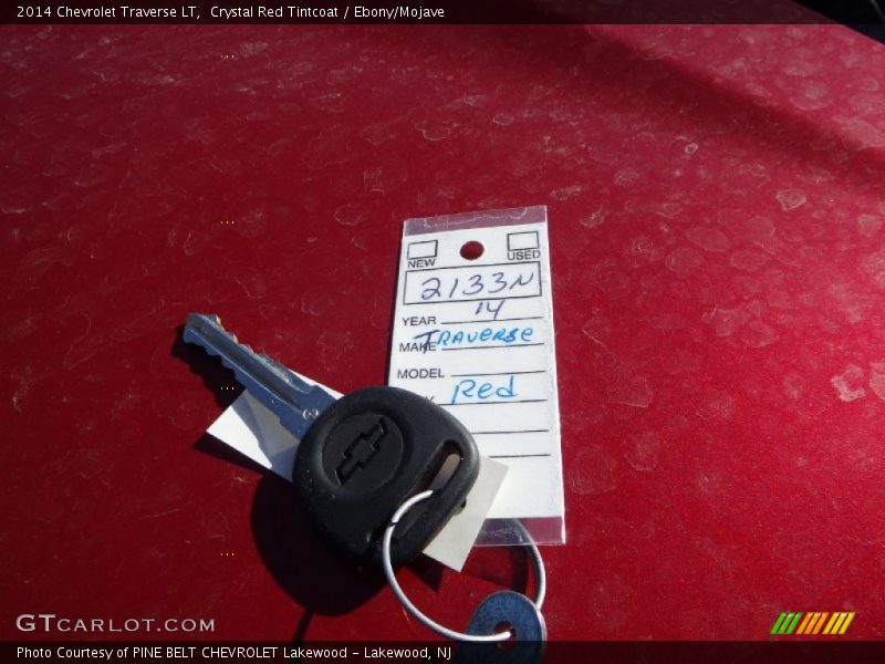 Crystal Red Tintcoat / Ebony/Mojave 2014 Chevrolet Traverse LT