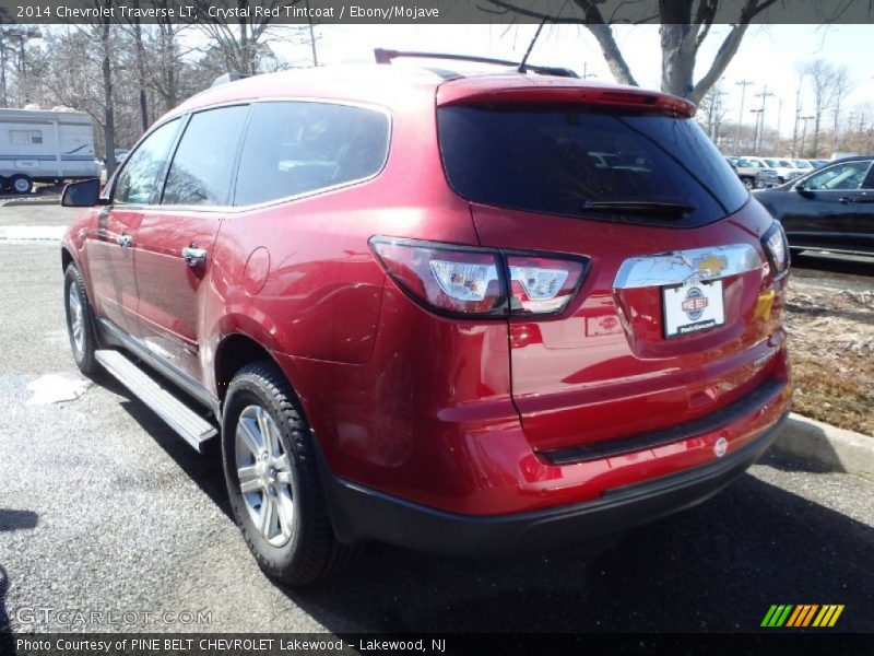 Crystal Red Tintcoat / Ebony/Mojave 2014 Chevrolet Traverse LT