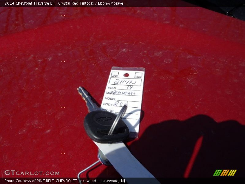 Crystal Red Tintcoat / Ebony/Mojave 2014 Chevrolet Traverse LT