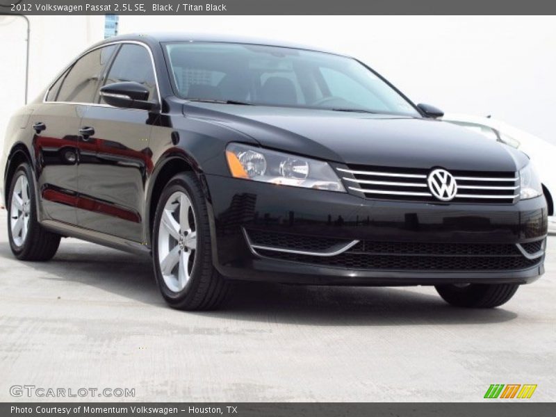 Black / Titan Black 2012 Volkswagen Passat 2.5L SE