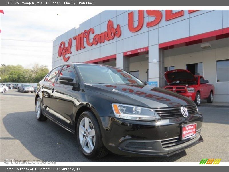 Black / Titan Black 2012 Volkswagen Jetta TDI Sedan