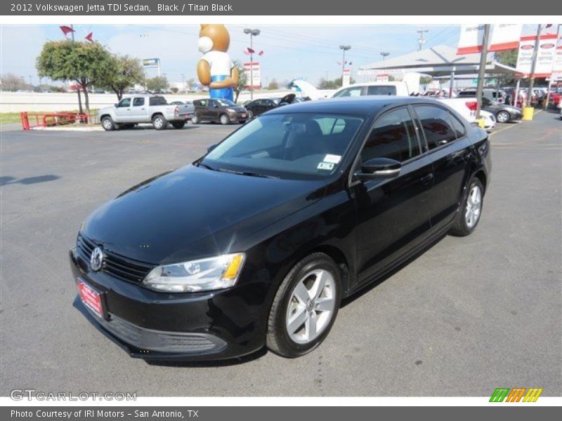 Black / Titan Black 2012 Volkswagen Jetta TDI Sedan