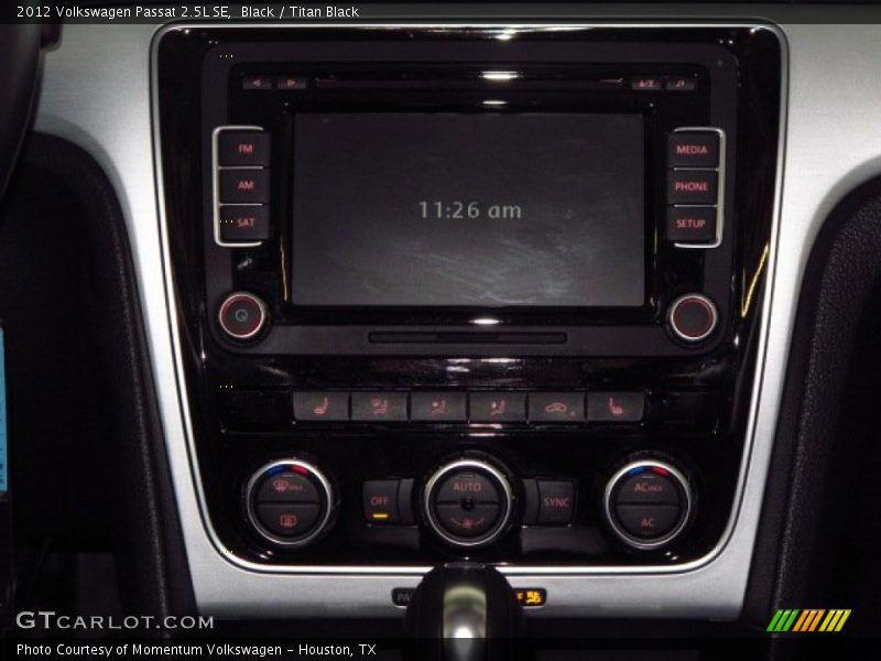 Black / Titan Black 2012 Volkswagen Passat 2.5L SE