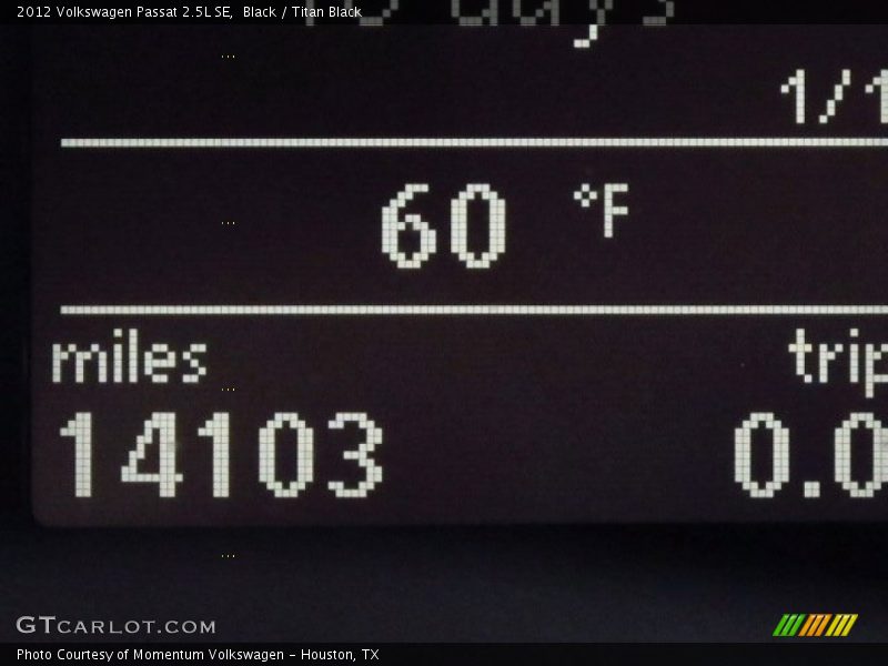 Black / Titan Black 2012 Volkswagen Passat 2.5L SE