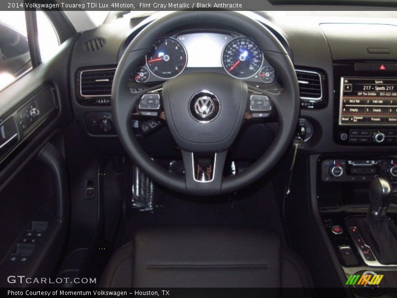 Flint Gray Metallic / Black Anthracite 2014 Volkswagen Touareg TDI Lux 4Motion