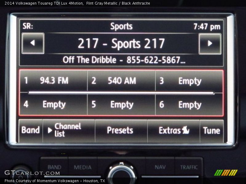 Flint Gray Metallic / Black Anthracite 2014 Volkswagen Touareg TDI Lux 4Motion