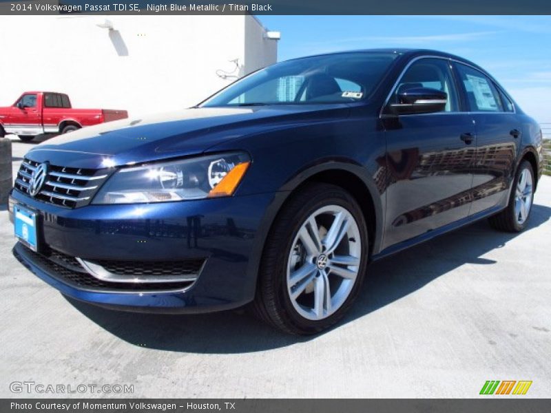 Night Blue Metallic / Titan Black 2014 Volkswagen Passat TDI SE