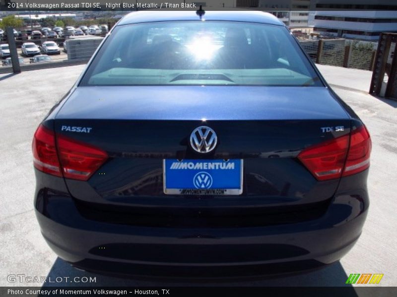 Night Blue Metallic / Titan Black 2014 Volkswagen Passat TDI SE