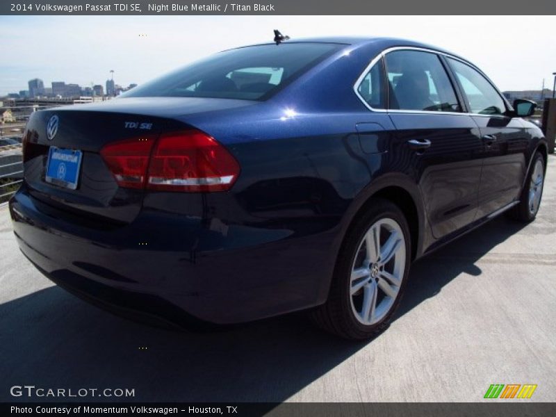 Night Blue Metallic / Titan Black 2014 Volkswagen Passat TDI SE