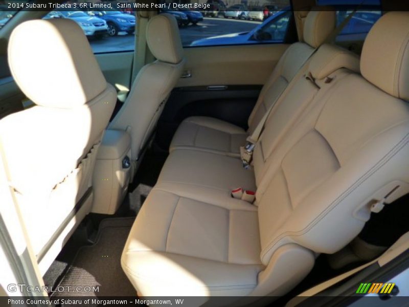 Satin White Pearl / Desert Beige 2014 Subaru Tribeca 3.6R Limited