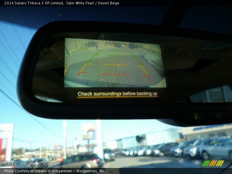 Satin White Pearl / Desert Beige 2014 Subaru Tribeca 3.6R Limited