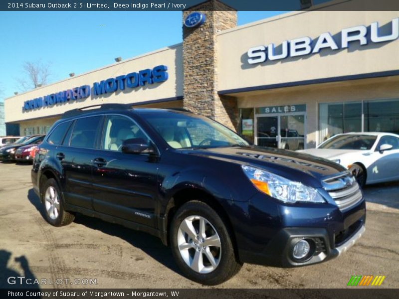 Deep Indigo Pearl / Ivory 2014 Subaru Outback 2.5i Limited