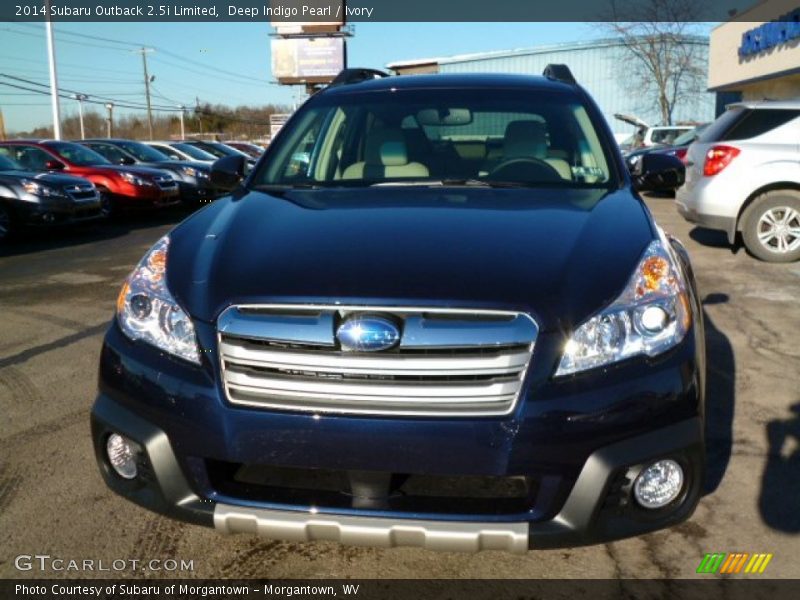 Deep Indigo Pearl / Ivory 2014 Subaru Outback 2.5i Limited