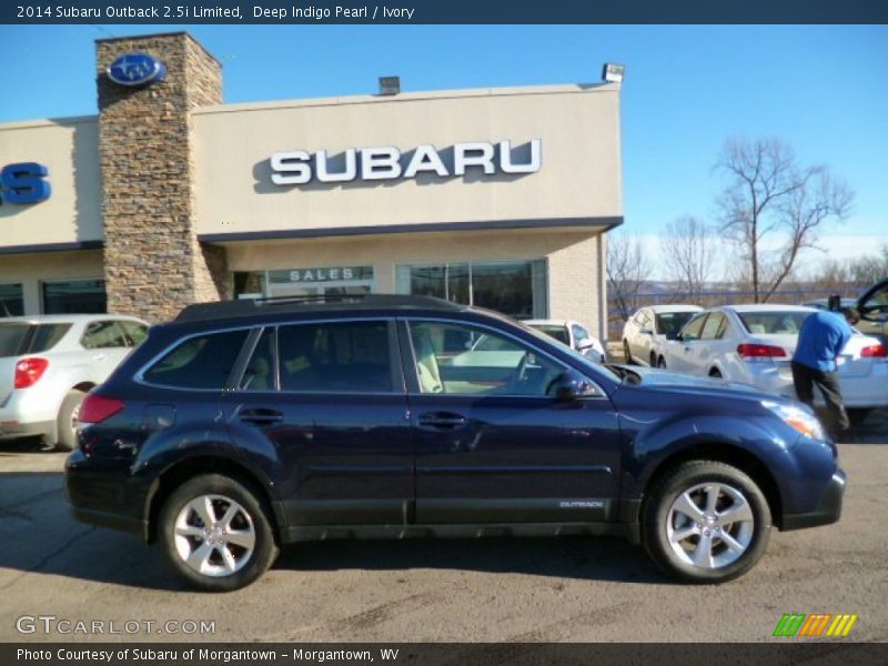 Deep Indigo Pearl / Ivory 2014 Subaru Outback 2.5i Limited